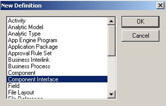 Peoplesoft Component interface